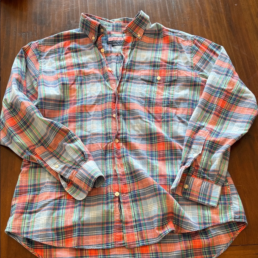 Vineyard Vines Men's Multicolor Plaid Shirt
